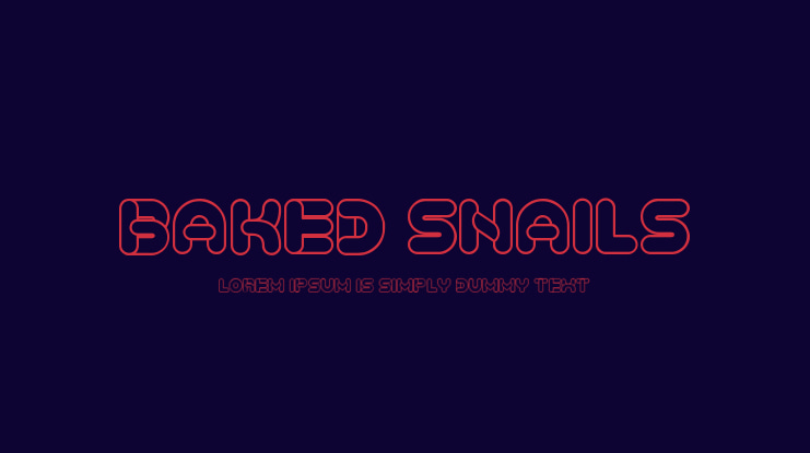 Baked Snails Font Family