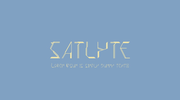 SATLYTE Font