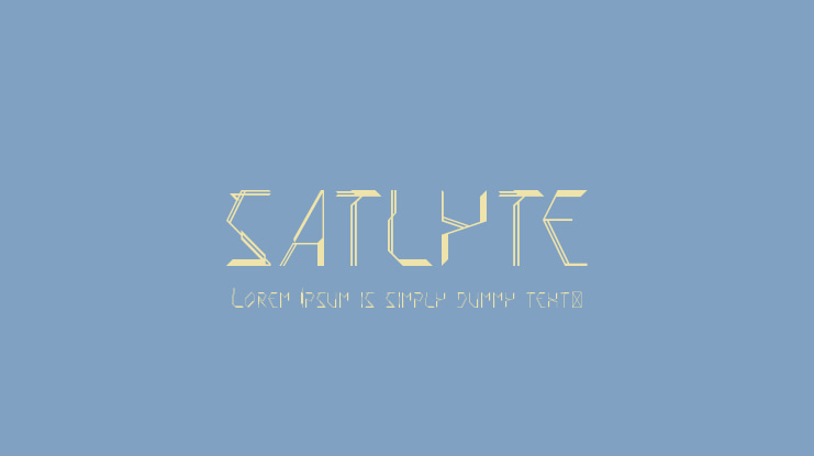 SATLYTE Font
