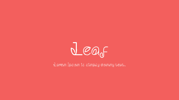 Leaf Font