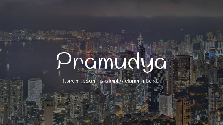 Pramudya Font
