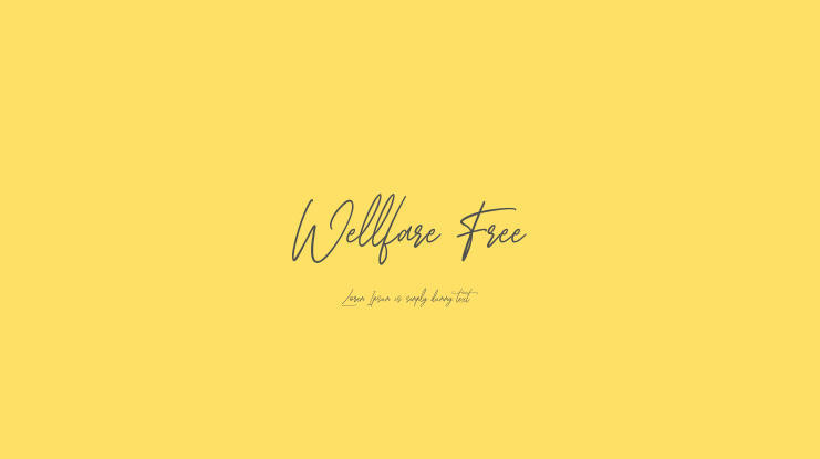 Wellfare Free Font