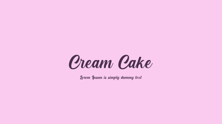 Cream Cake Font
