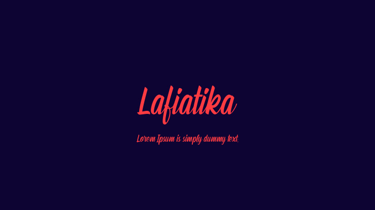 Lafiatika Font