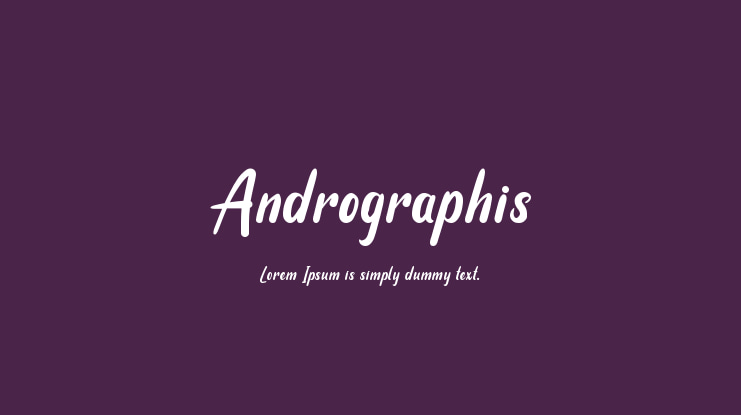 Andrographis Font