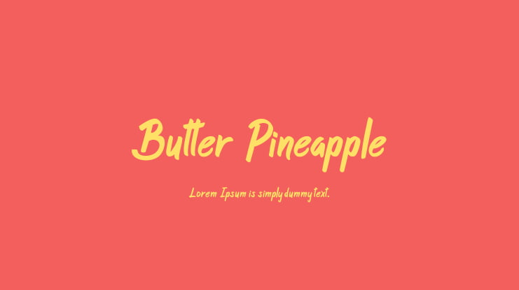 Butter Pineapple Font Family