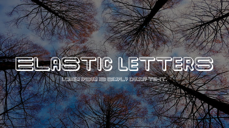 Elastic Letters Font Family
