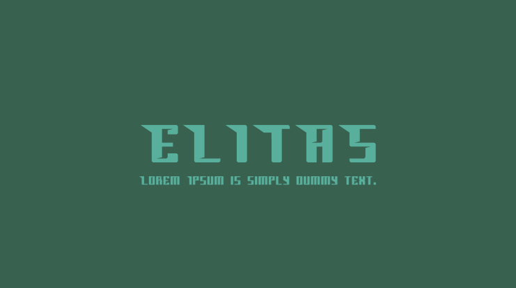 ELITAS Font