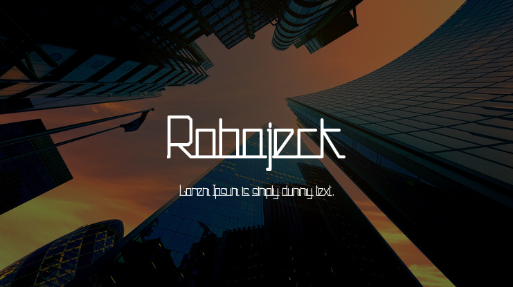 Robojeck Font