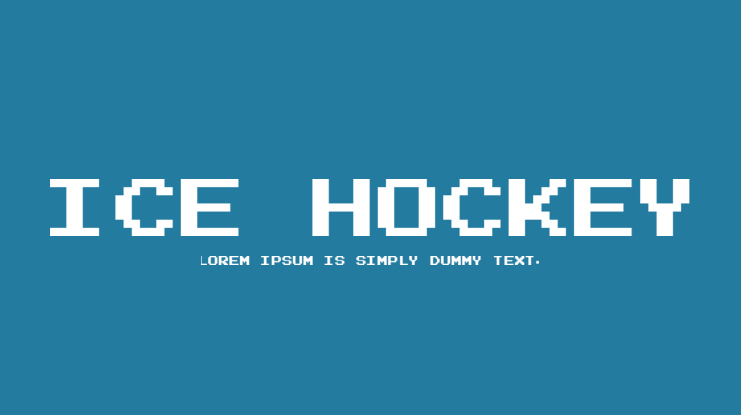 Ice Hockey Font