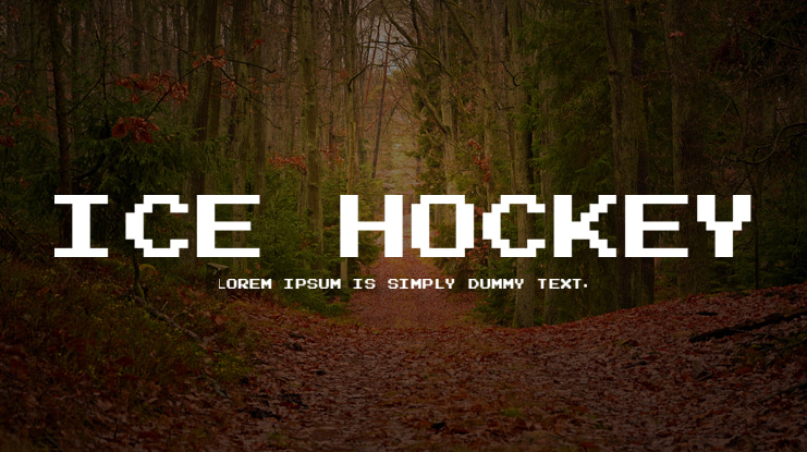 Ice Hockey Font