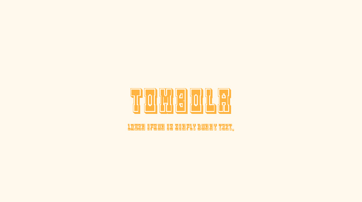 Tombola Font