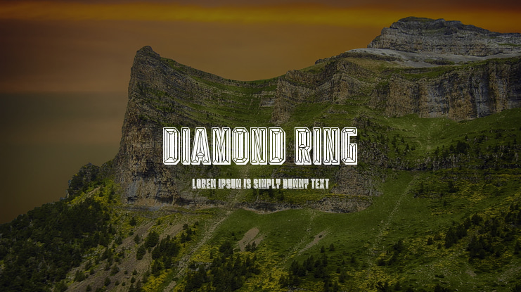 Diamond Ring Font Family