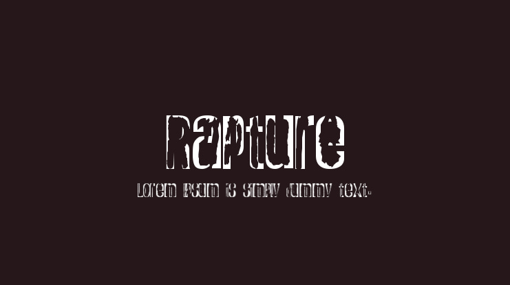 Rapture Font