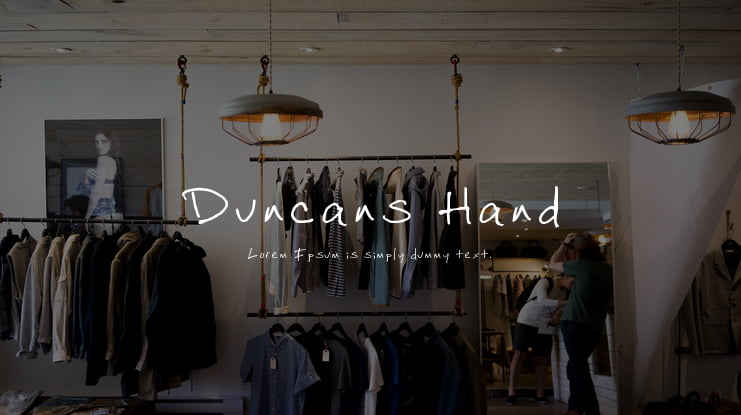 Duncans Hand Font