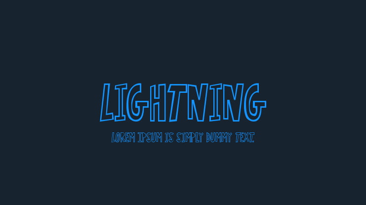 Lightning Font