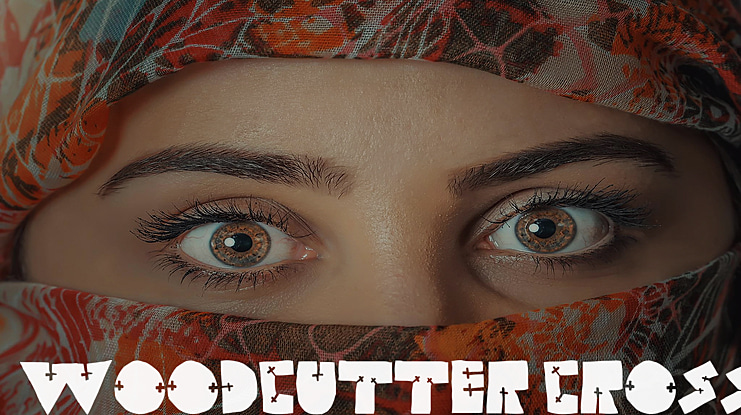 WOODCUTTER CROSS Font