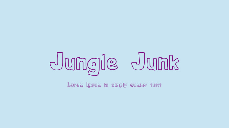 Jungle Junk Font