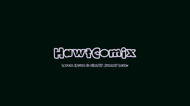 HawtComix Font