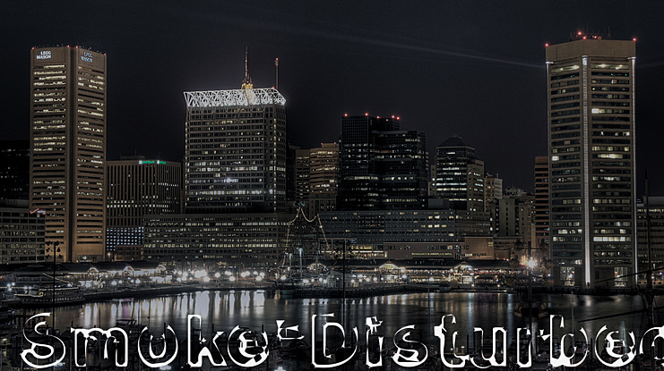 Smoke Disturbed Font