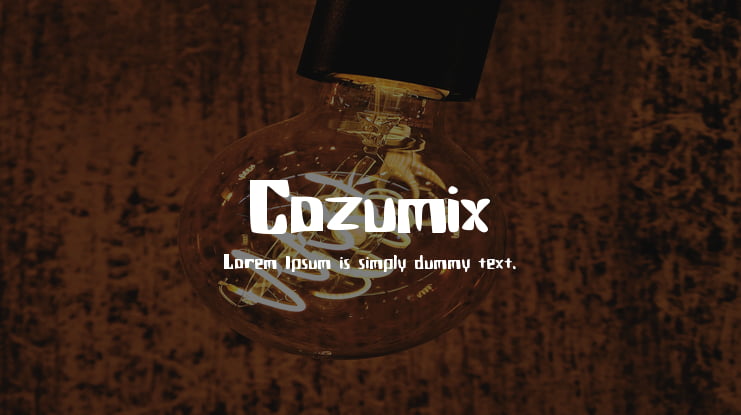 Cozumix Font
