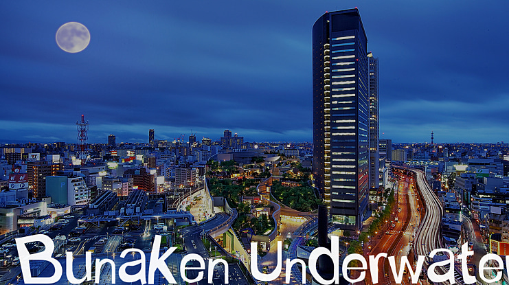 Bunaken Underwater Font