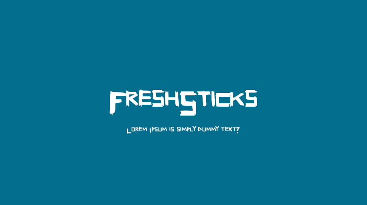 FreshSticks Font