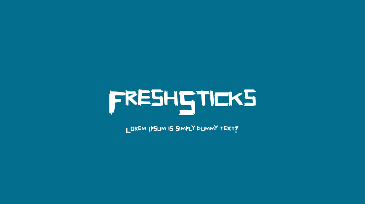 FreshSticks Font