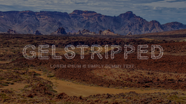 Gelstripped Font