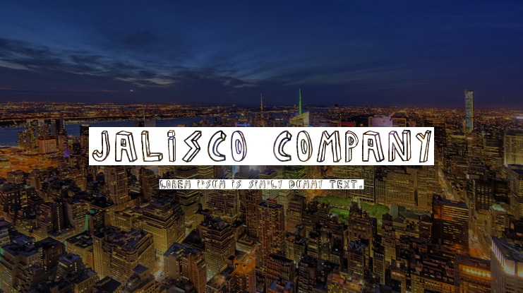 JALISCO COMPANY Font