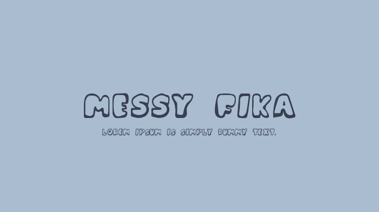 Messy Fika Font