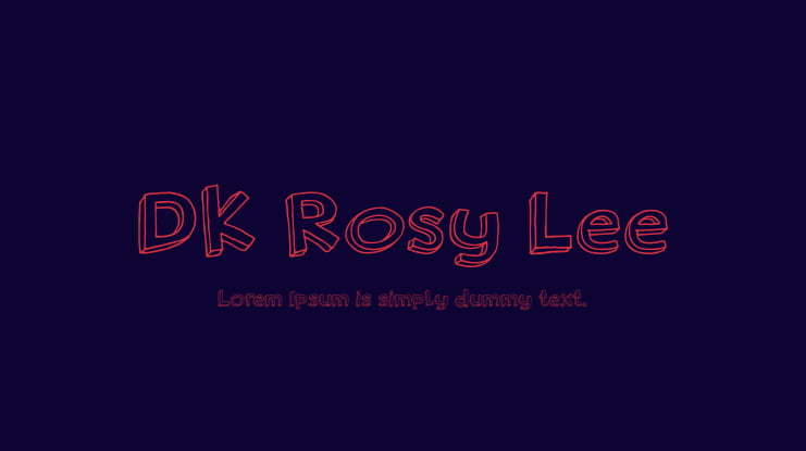 DK Rosy Lee Font