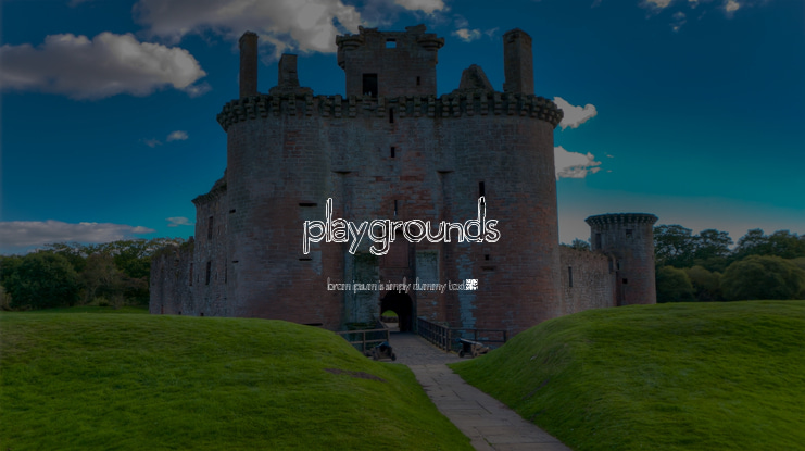 Playgrounds Font