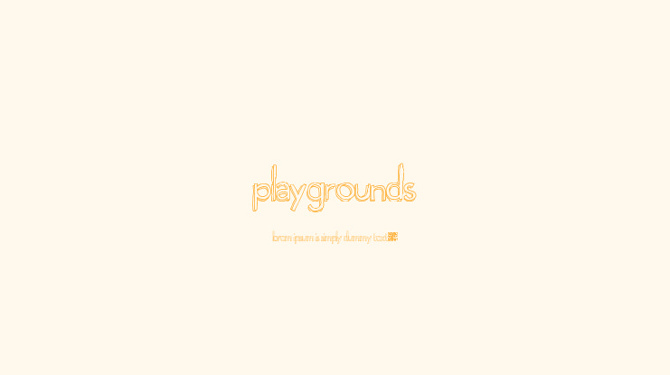 Playgrounds Font