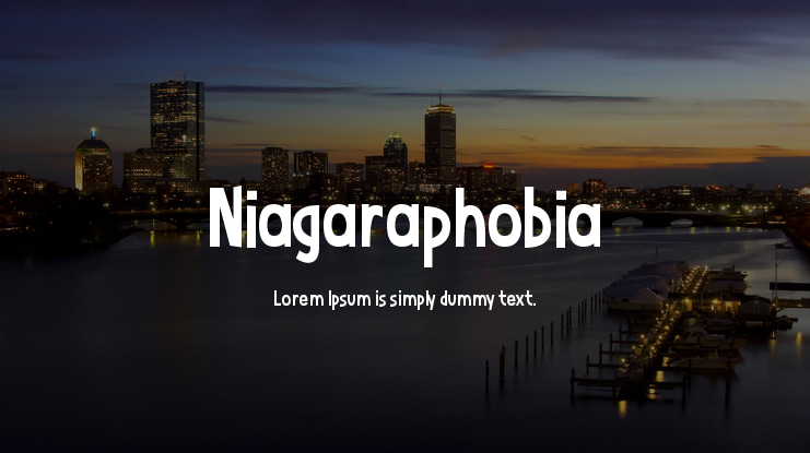 Niagaraphobia Font