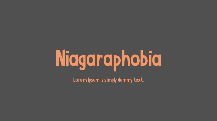 Niagaraphobia Font