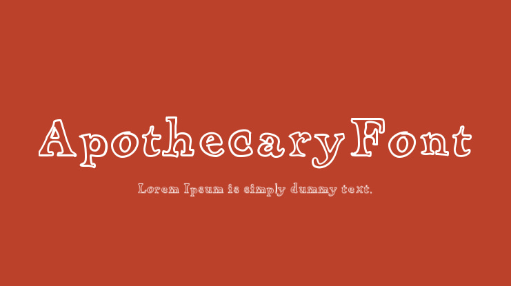 ApothecaryFont Font