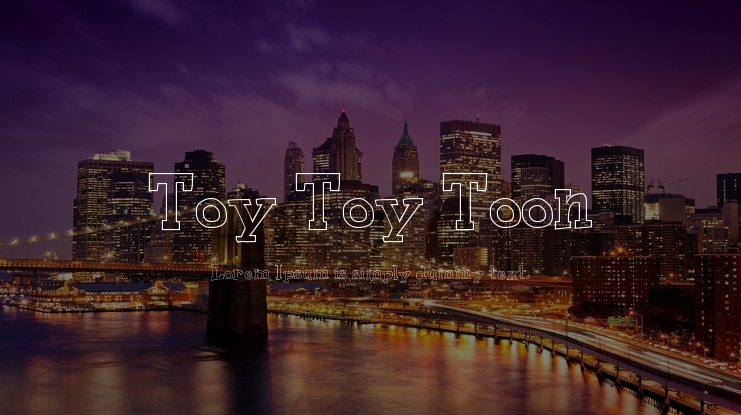 Toy Toy Toon Font