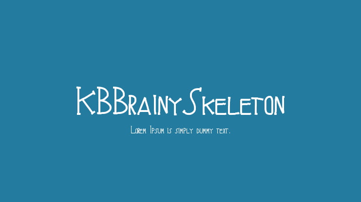 KBBrainySkeleton Font