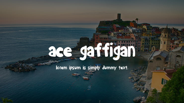ace gaffigan Font