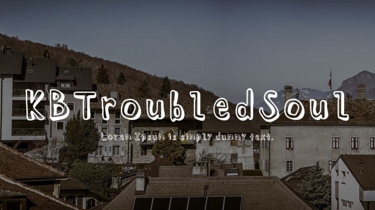 KBTroubledSoul Font