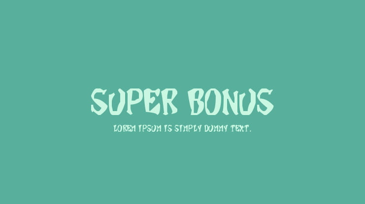 Super Bonus Font