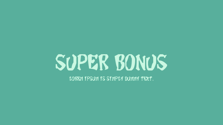 Super Bonus Font