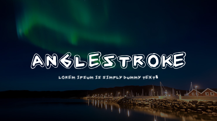 AngleStroke Font