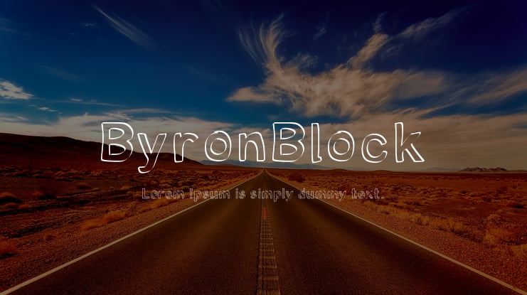 ByronBlock Font