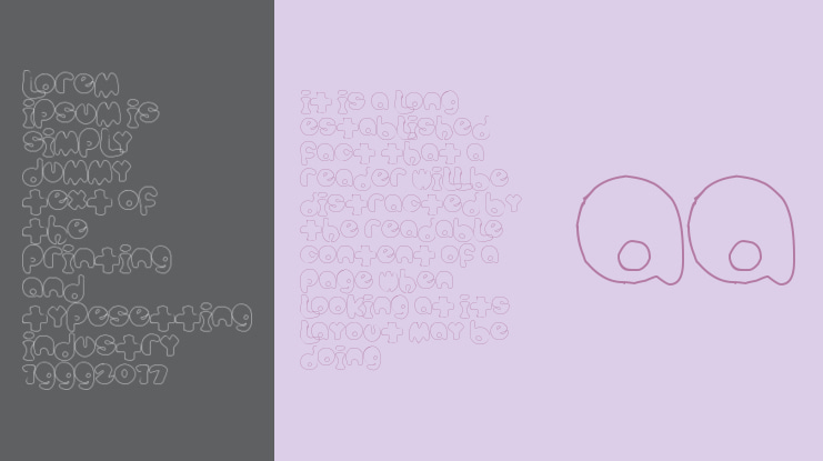 bubbletea hollow Font Family