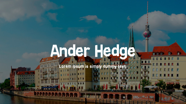 Ander Hedge Font