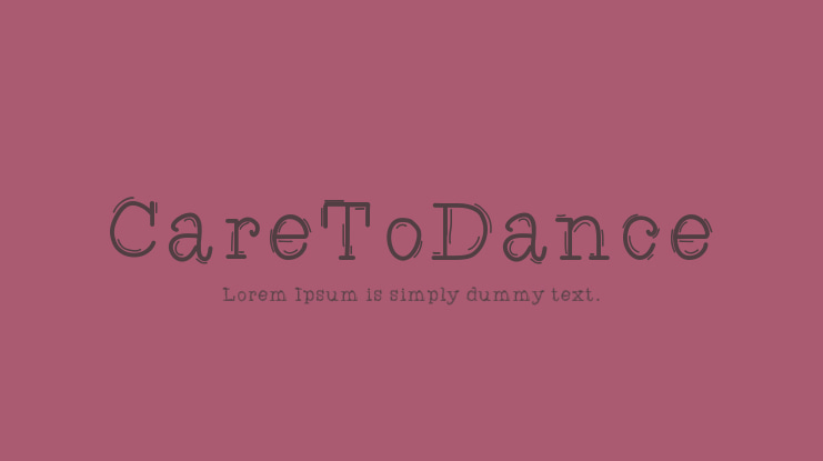 CareToDance Font