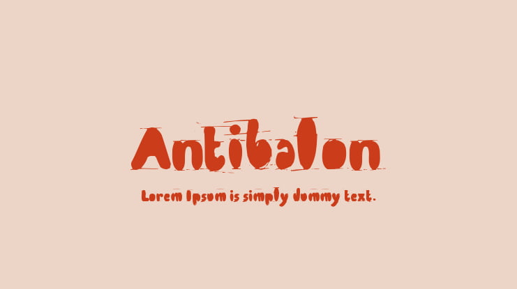 Antibalon Font