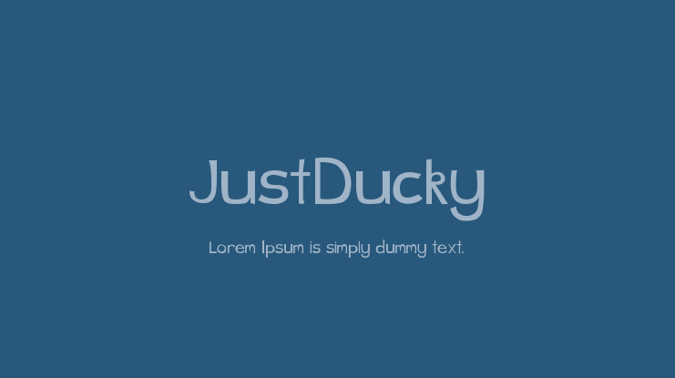 JustDucky Font